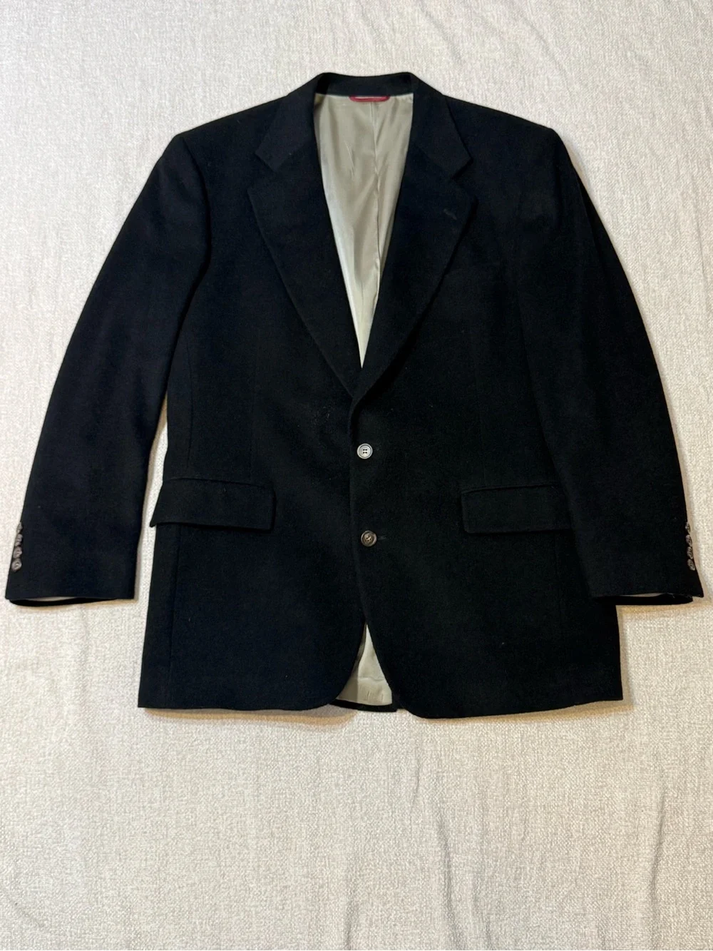 Jos A Bank 42L 100% Camel Hair Navy Blazer Quiet Luxury Old Money Preppy